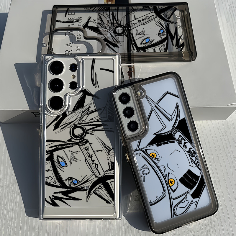 Para Samsung S26 S25 Ultra S24 S25FE A56 S24FE S23 " Naruto " Minato " Capa Rígida Transparente S22 A17 A16 A15 A72 A53 