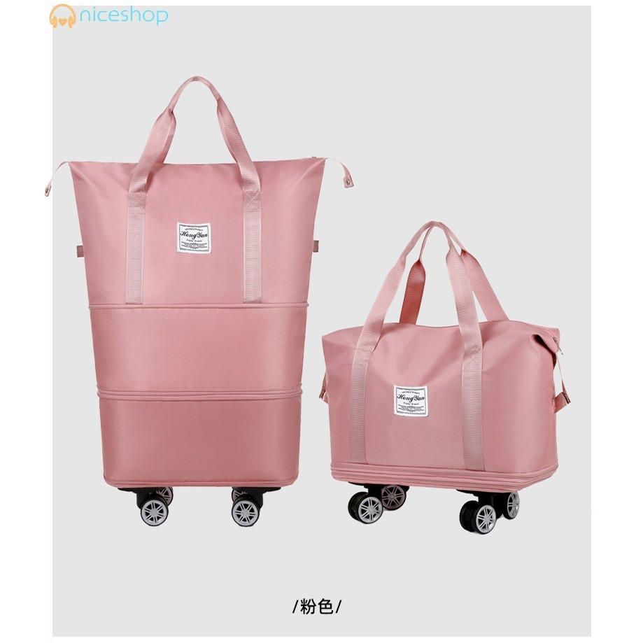 Bolsa De Bagagem De Roda Universal Expansível-Separação Seca E Úmida De Grande Capacidade Para Viagens