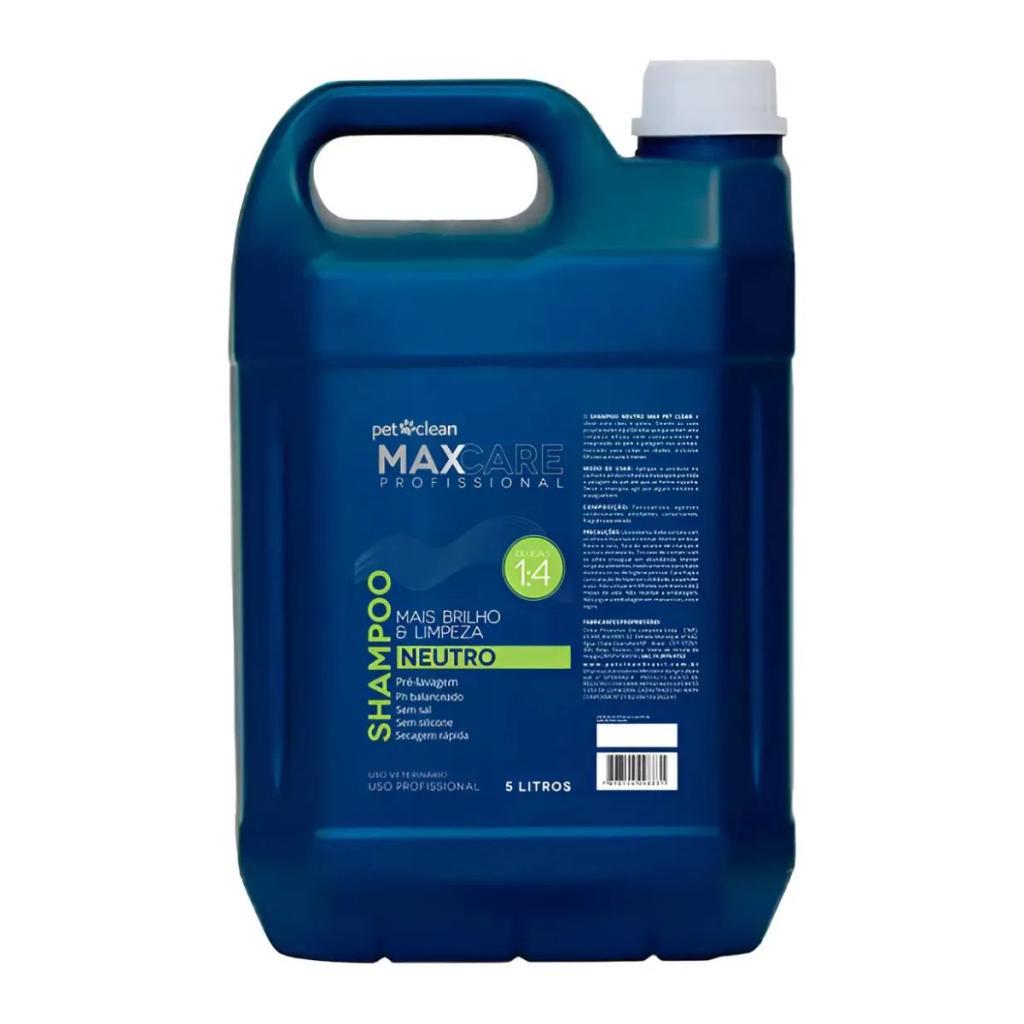 Shampoo Premium Pet Shop Cães e Gato Neutro Max Pet Clean 5L