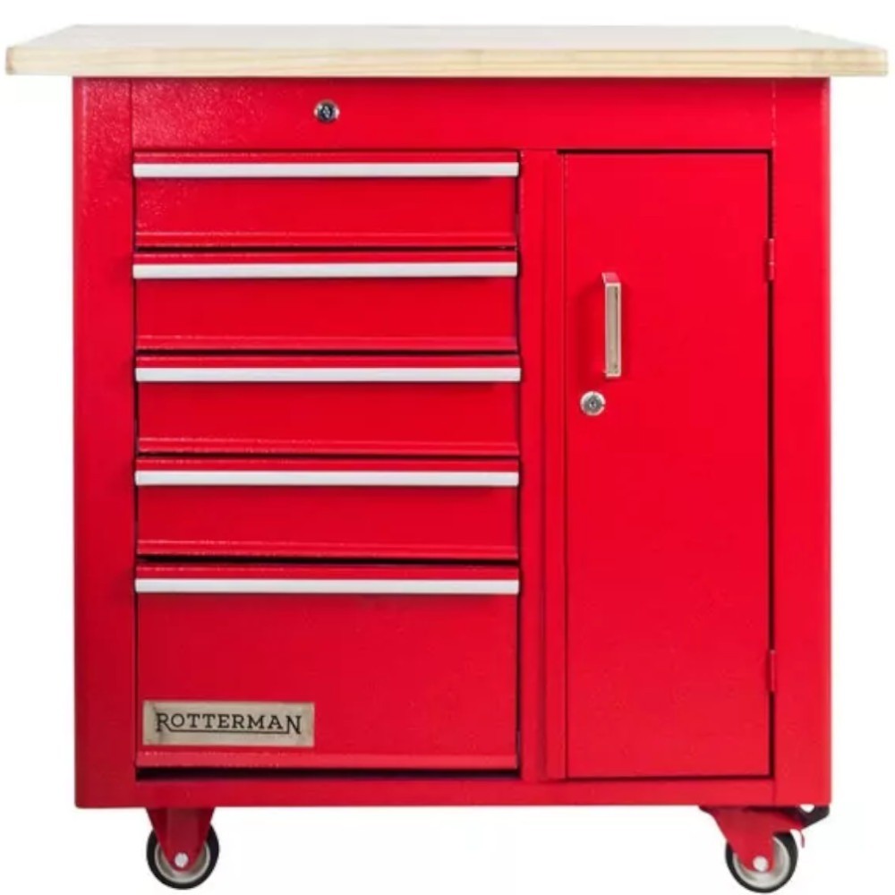Bancada móvel c/ 5 gavetas e porta lateral RLL-277 Rotterman