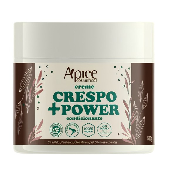 Creme  de Pentear  Crespo+Power  Condicionante Ápice