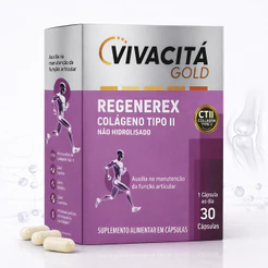 Colágeno Tipo Ii (2) Regenerex Vivacita Gold 30 Cápsulas