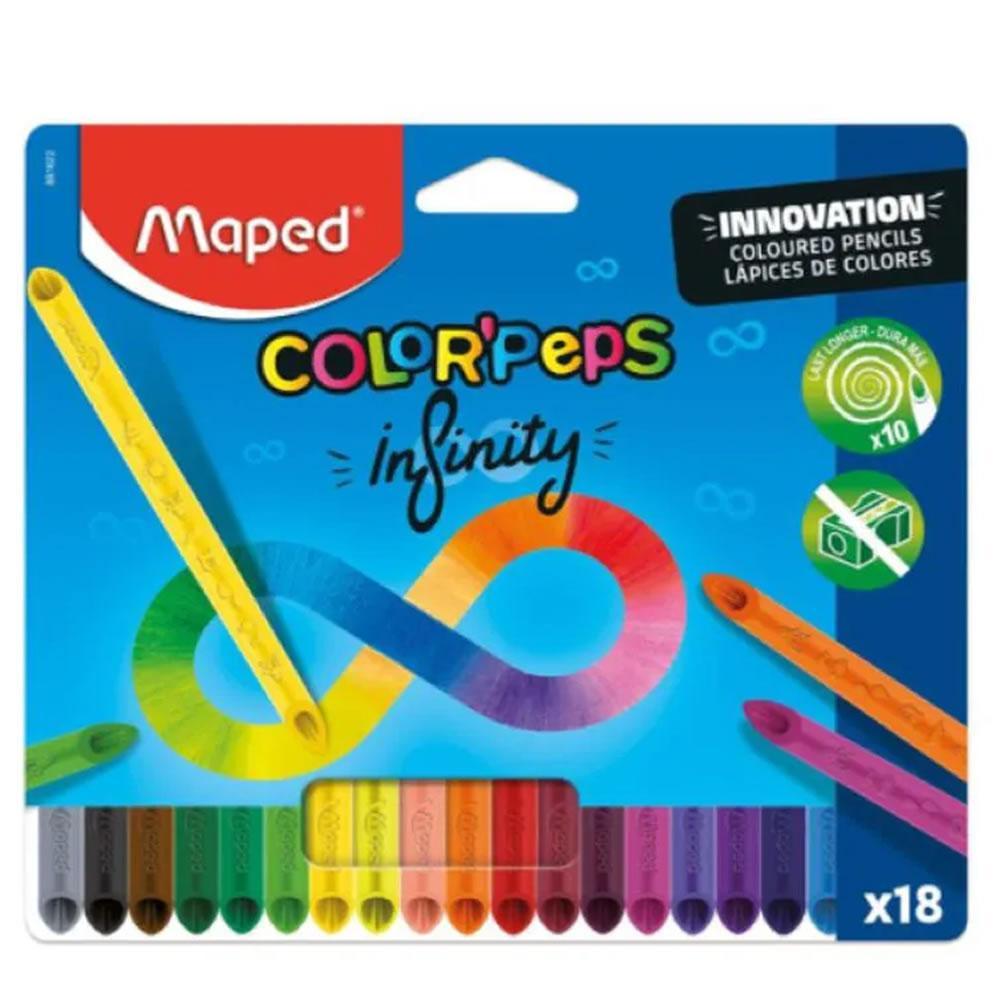 LAPIS DE COR COLORPEPS INFINITY 18 CORES - 861622 - MAPED