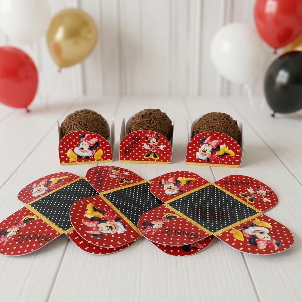 Forminhas de Doce Minnie / Personalizada no tema / Lembrancinha de Festa /Aniversário