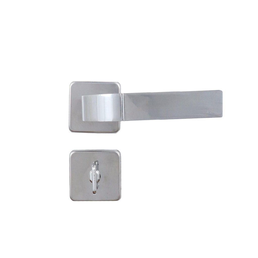 Fechadura para Banheiro Roseta 40mm MGM Módena Rosa/Cromado Banheiro