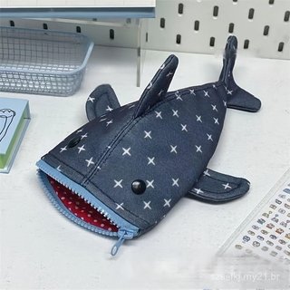 Estojo de Lápis Durável de Lona com Padrão Divertido de Estrelas - Bolsa de Papelaria com Zíper Fofa para Adolescentes e
