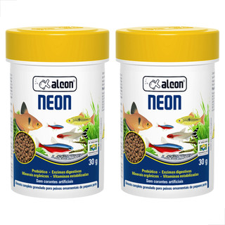 Kit 2 UN Ração Para Peixe Pequenos E Neons Alcon Neon 30g