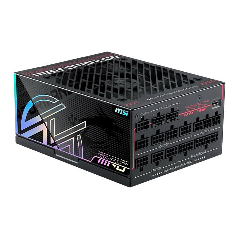 Fonte MSI MPG AI1600TS, 1600W, Full Modular, ATX 3.1, PCIe 5.1, 80 Plus Titanium