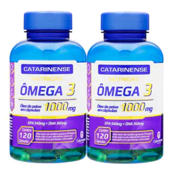 Kit 2 Ômega 3 1000mg Catarinense 120 Cápsulas