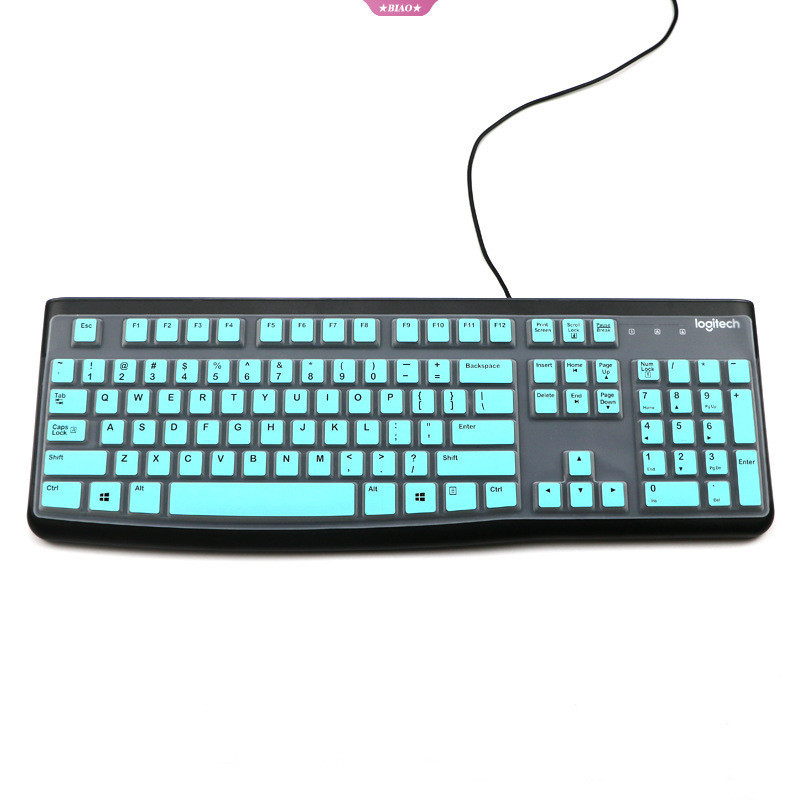 Protetor De Teclado De Silicone Para Logitech K120 MK120 , Capa Ultrafina Macia , Pele Protetora Anti-Sujeira À Prova D'