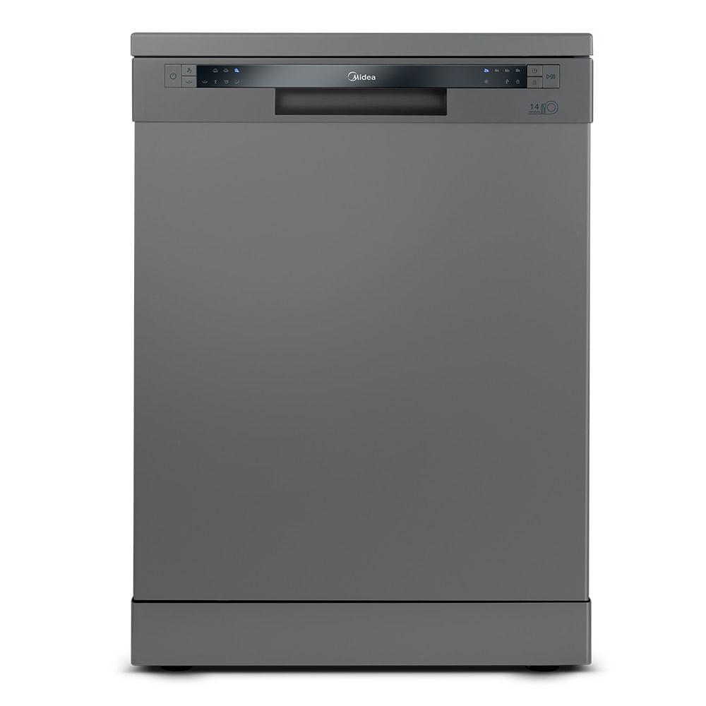 Lava-Louças Midea Cinza com 14 Serviços, 06 Programas de Lavagem e Função Adiar Início - DWA14S