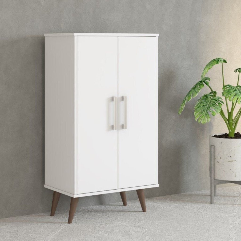 Armário Multiuso 2 Portas Lincon Yescasa Branco Branco