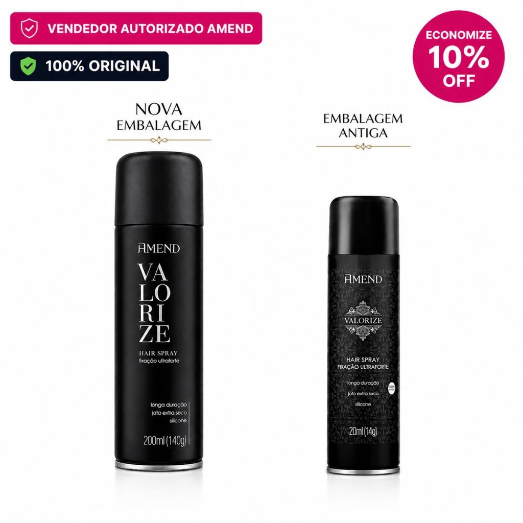 Hair Spray Valorize Ultra Forte 200ml - Amend Cosmetics