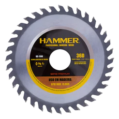 Disco De Corte Serra Circular Para Madeira 110mm C/36 Dentes Hammer