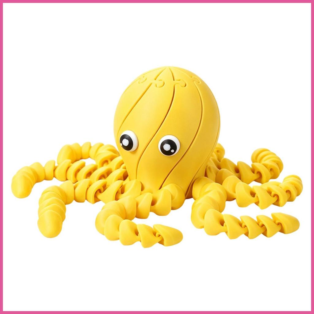 Polvo Brinquedo Flexível Squeeze Fidget Figura Com Juntas Multi-Ângulo 3D Impresso Brinquedos Para Aniversário Festa De