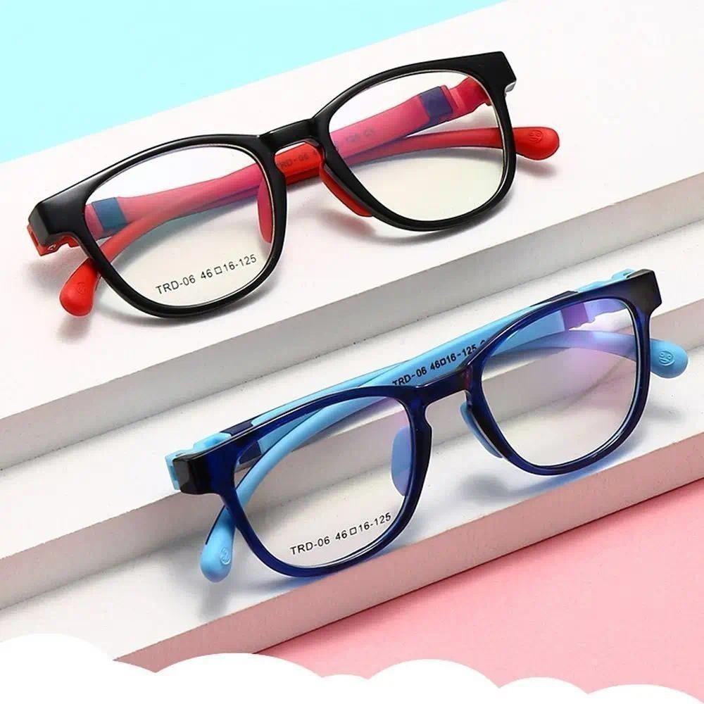 Óculos Anti Luz Azul para Crianças, Armação Quadrada para Meninos e Meninas, Óculos Ópticos para Computador, Lentes Refl