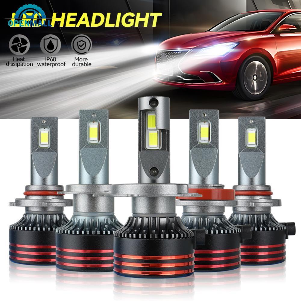 OPENMALL 1 Pc H1 H7 H11 H4 H3 9005 9006 LED Farol De Carro Lâmpada Lâmpadas De Feixe Alto E Baixo De Automóveis 12000LM
