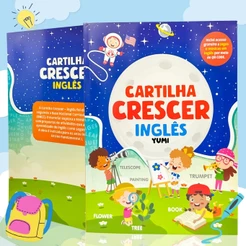 Livro Cartilha Caminhos Da Alfabetização Bilíngue Português-inglês Caligrafia Exercícios Atividades