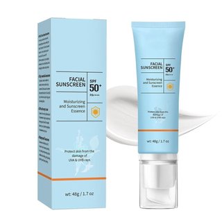 Protetor Solar ClearFace SPF50, 2 em 1 Hidratante, Protetor Solar SPF50 Sem Resíduos e Não Pegajoso, Tamanho de Viagem, 