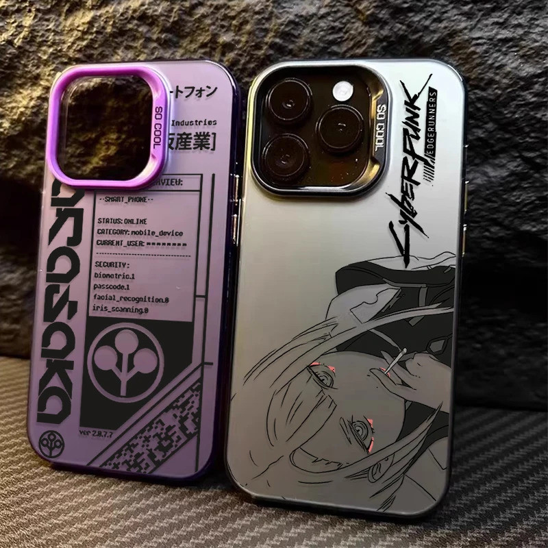 Capa de Telefone Edgerunners C-Cyberpunks para Samsung Galaxy A16 A06 A35 A55 A25 A15 A56 A54 A36 A34 A24 A26 A05 A04