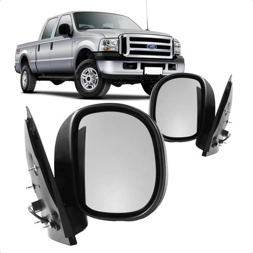 Retrovisor F250 e F350 1999 A 2019 Eletrico Capa Preta Texturizado Novo Otima Qualidade