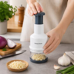 Triturador de Alimento Manual Cozinha Alho Cebola Multiuso Processador