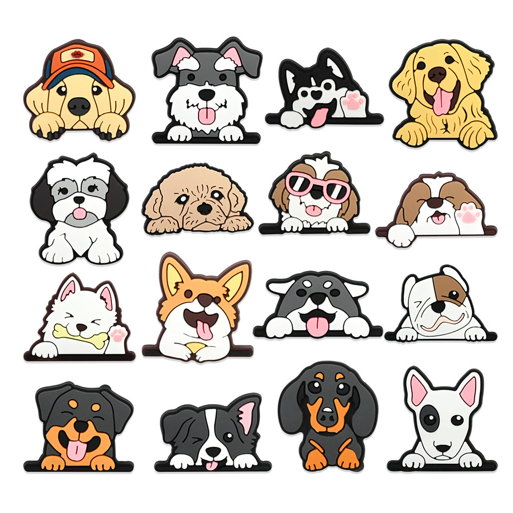 DIDOU Agosto Novo Sapato Encantos Acessórios Dos Desenhos Animados Filhote De Cachorro Sandálias Pingente Botão Pinos Cã