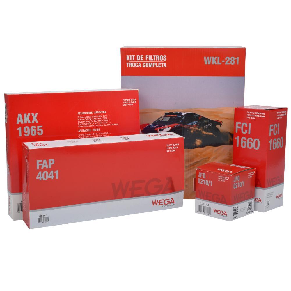 Kit de Filtros Wega Toyota Yaris 1.3 e 1.5 Após 2018
