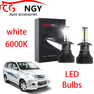 Para Toyota Avanza (F600) 2003-2010-Lâmpadas De Farol LED BH 6000K Kit De Feixe Alto E Baixo Branco (1 Par)