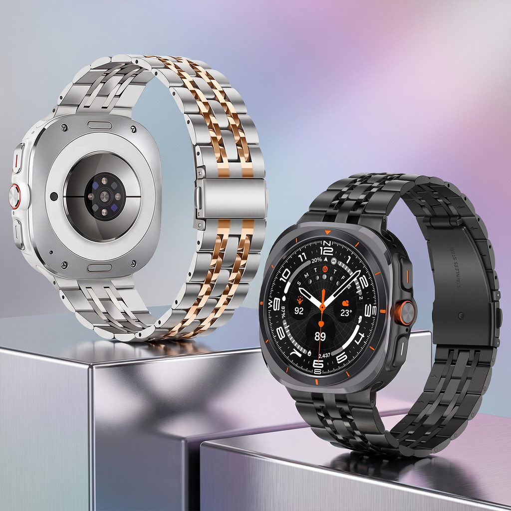 Pulseira De Aço Inoxidável Substituir Banda Para Samsung Galaxy Watch Ultra 2 47