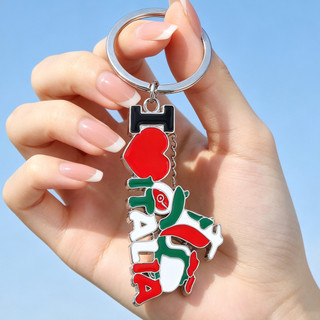 EU AMO ITALIA Chaveiro Scooter Italiano Pingente de Metal Lembrança de Viagem Lembrança Criativa Cultural