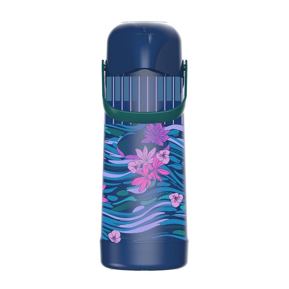 Garrafa Térmica Termolar Magic Pump - Bomba de Pressão, Azul, 1L