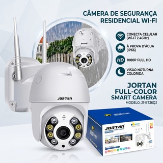 Câmera Segurança Conecta Celular De Rede Sem Fio À Prova D'água 1080P Wi-Fi De Visão Noturna
