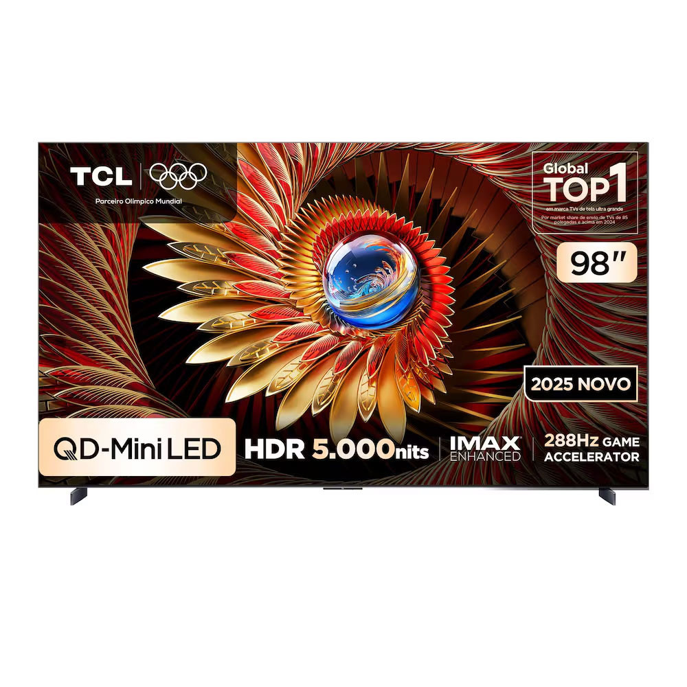 Smart TV TCL 98 4K Neo Mini LED 98C8K 144Hz Google TV Zero Border