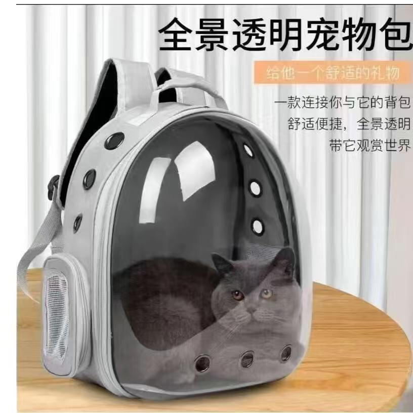 Mochila para animais de estimação Suprimentos para animais de estimação Bolsa para passeio de gato Cápsula grande Bolsa