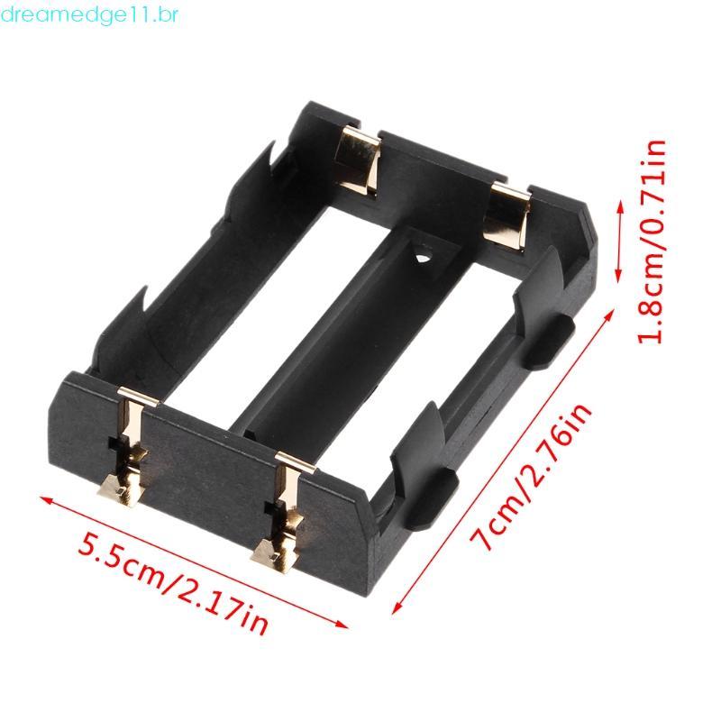 dreamedge11 26650 Caixa Suporte Para Baterias 26650 2 Slots 4 Pinos