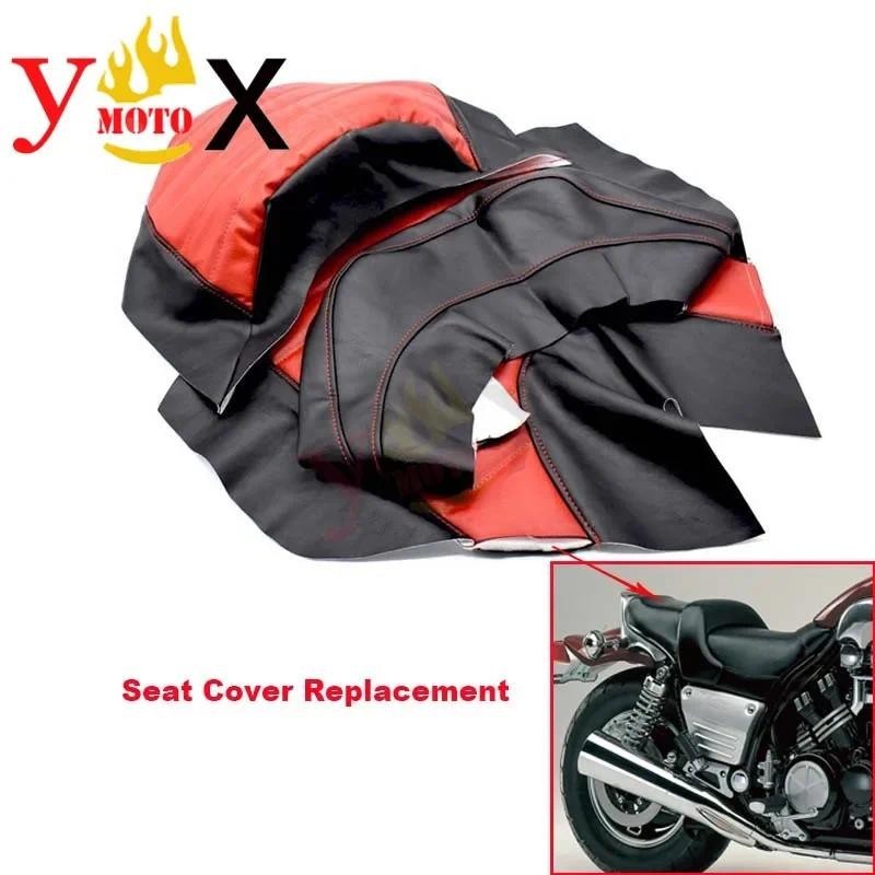 Modificado Vermelho Couro Do Plutônio Capa De Assento Da Motocicleta Almofada Guarda Substituição À Prova Dwaterproof Ág