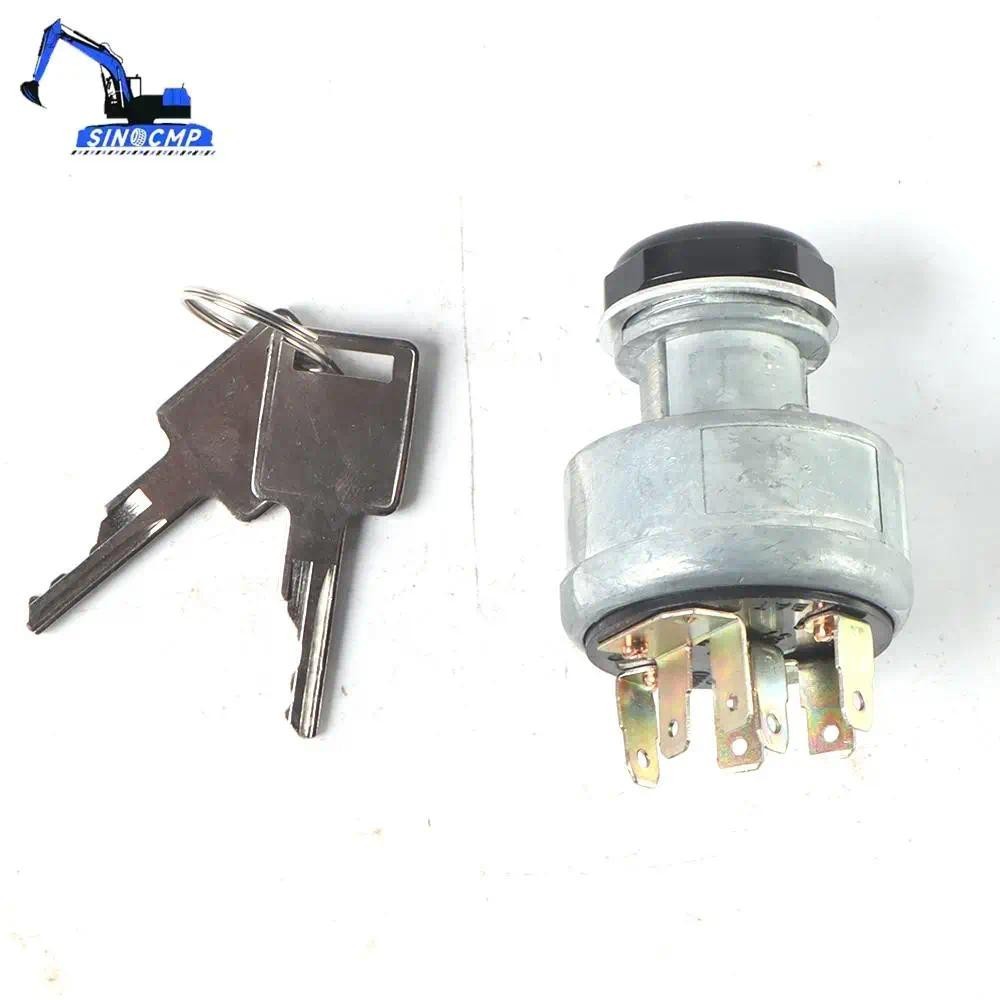 Interruptor De Ignição Com 2 Chaves Para Caso Skid Steer 760 921 1150G 1845C 5230 85XT 780C 780D 821 821B MX220 MX240