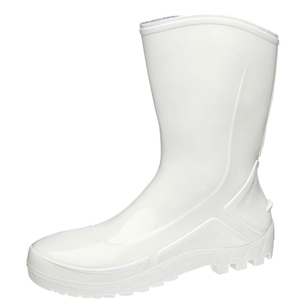 Bota de PVC impermeável cano médio sem forro branca - Vulcaflex - Marluvas