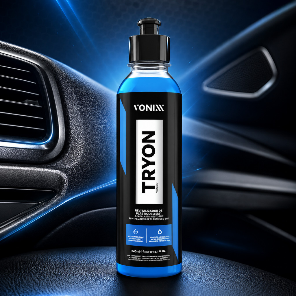 Tryon 240ml Vonixx 3 em 1 Restaurador Plásticos Internos Externos e Borrachas
