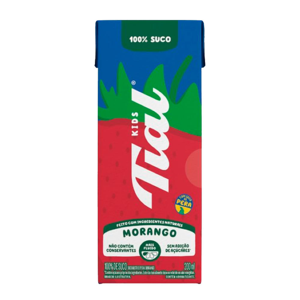 Suco Tial Morango e Historias Misto de Pera E Morango 200ml