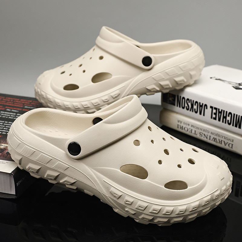 Buraco sapatos masculinos 2026 outono inverno lazer casa de sola grossa resistente ao desgaste merda-pisando esportes ao