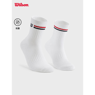 Wilson Wilson 26 Novo Estilo Unissex Listras Casuais Amortecimento Antibacteriano Tênis Meias Esportivas de Cintura Médi