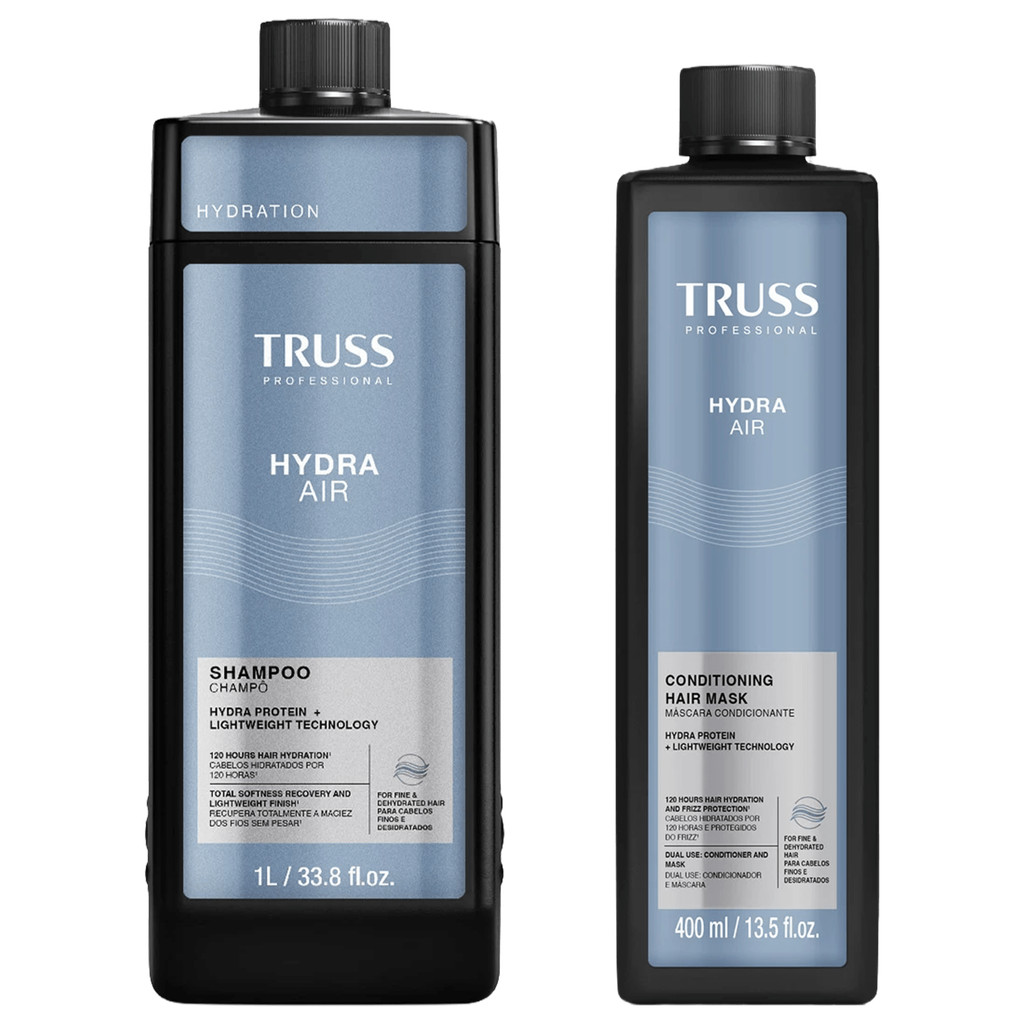 Kit TRUSS Hydra Air - Shampoo 1L + CondMask Máscara Condicionante 400ml