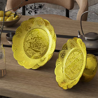 Areia Ouro Prato de Frutas Renda de Plástico Prato de Pé Alto Adoração Guanyin Deus da Riqueza Prato de Frutas Templo Ad