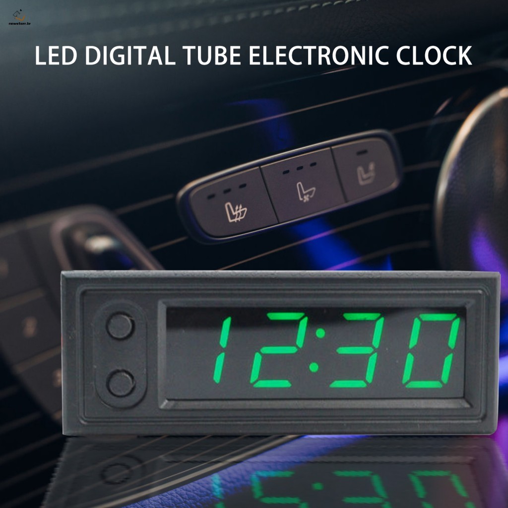 Relógio Digital Compacto Para Ventilação De Carro-Design Elegante Veículos , Barcos , Aviões