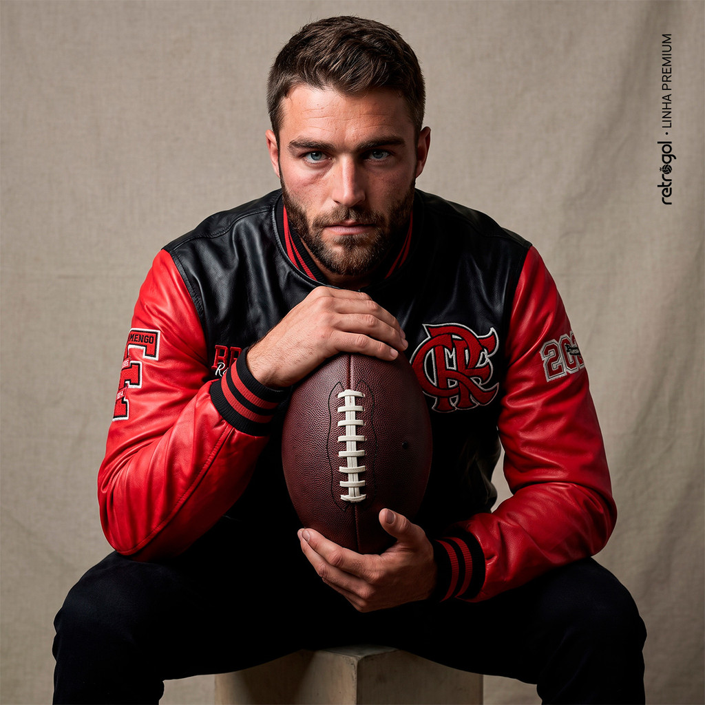 Jaqueta Flamengo Futebol Americano Varsity College 2026 Masculina Football