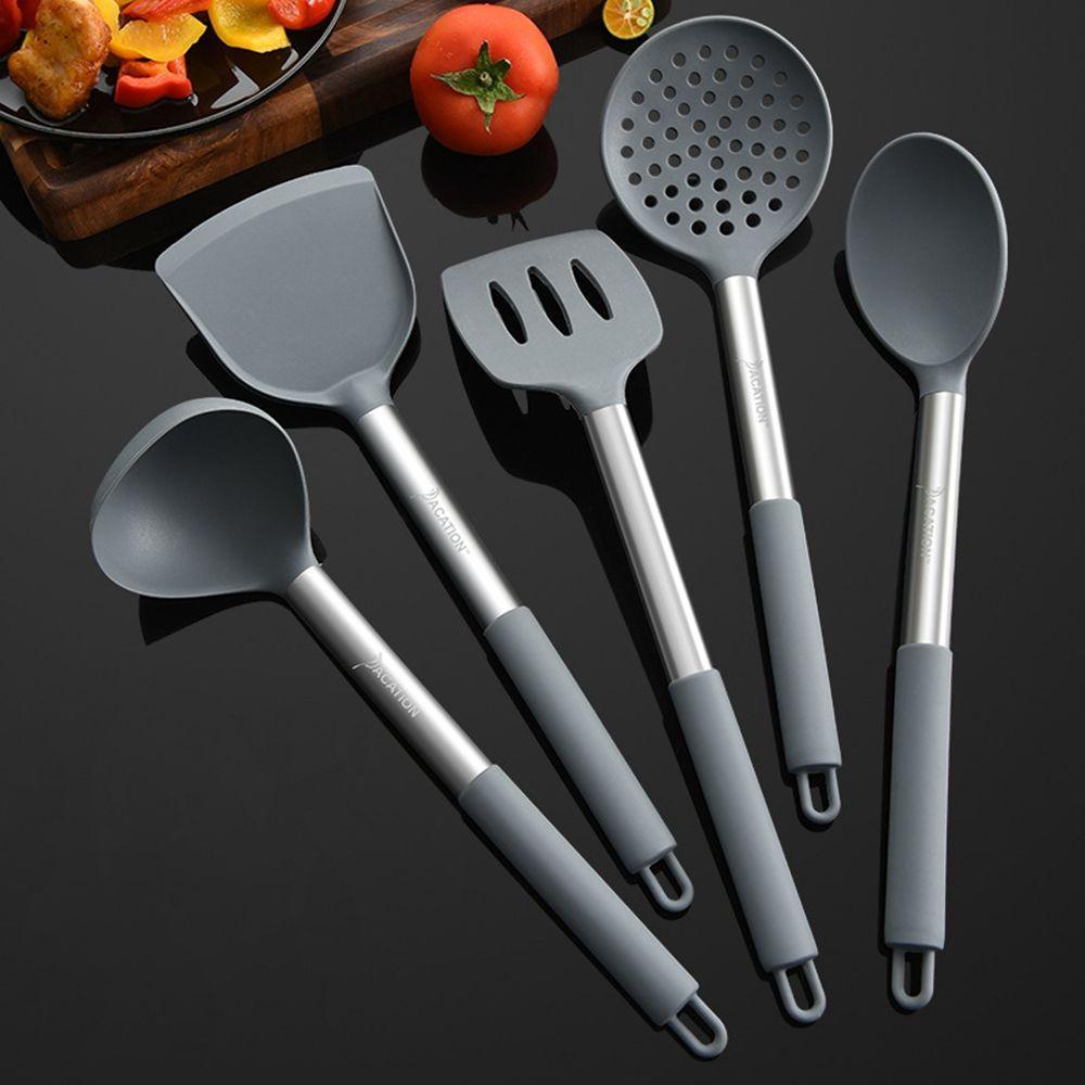 Espátula Talheres Frigideira Utensílios De Cozinha Gadgets Concha De Sopa De Silicone Antiaderente