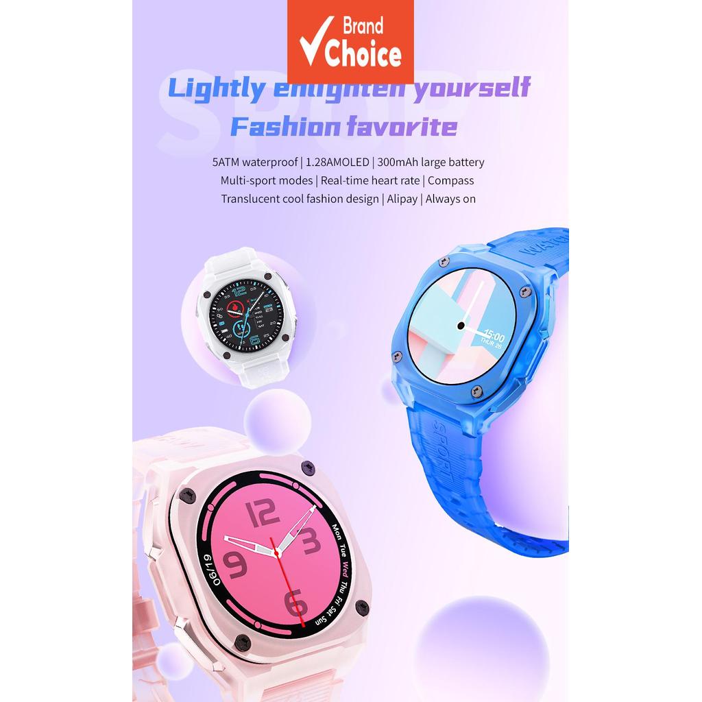 B3 Smart Watch 1.28 AMOLED 416×416, Bluetooth 5.0, Chamadas, Relógio esportivo, 23 modos esportivos, 5ATM à prova