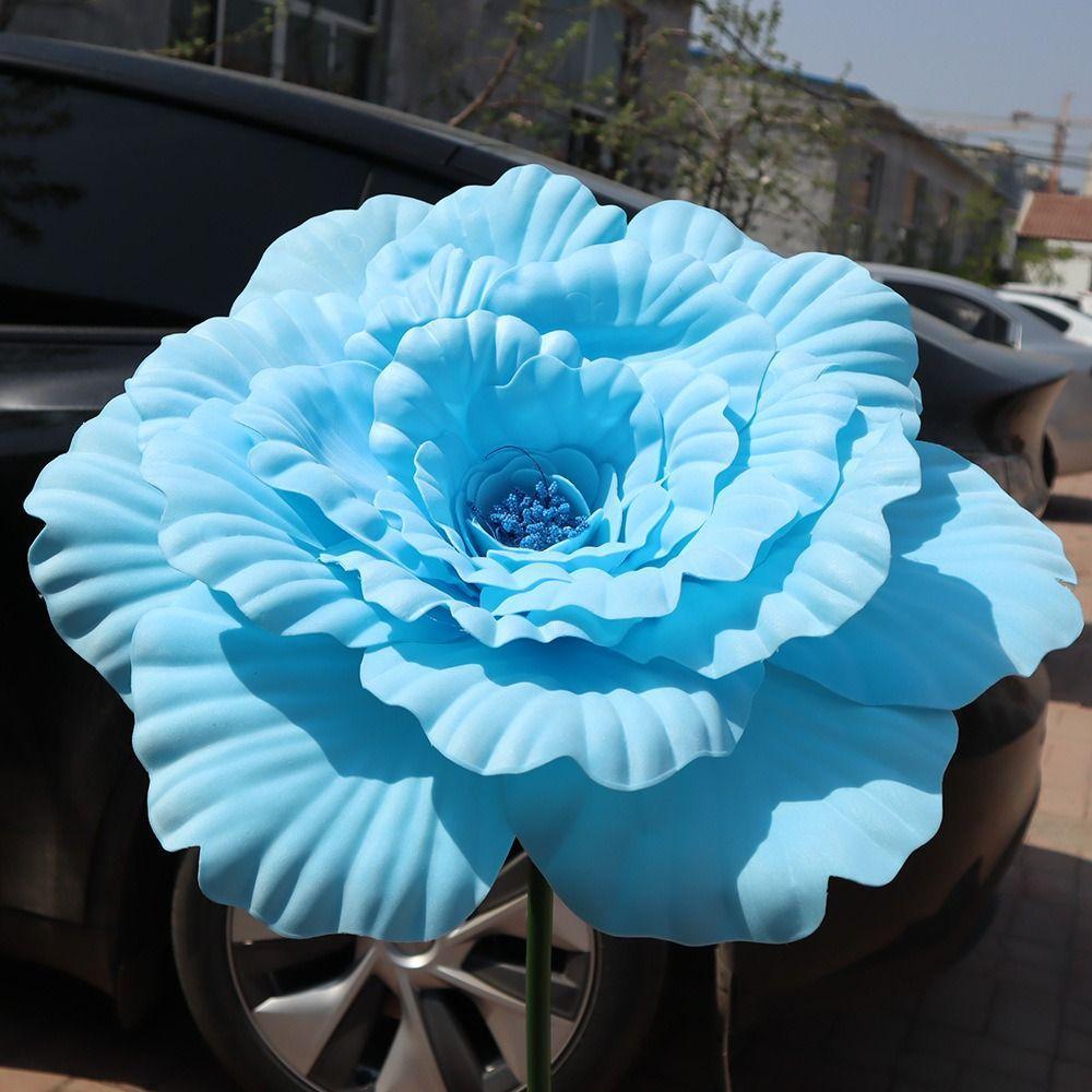 PE Peônia Artificial , Adereços Fotográficos Simulação Gigante Flor De , Exibição De Janela Flores Falsas